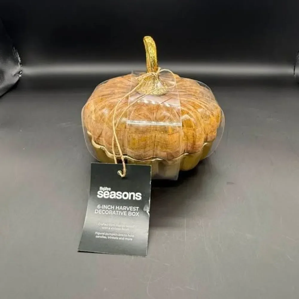 Fall / pumpkin decor mango wood pumpkin